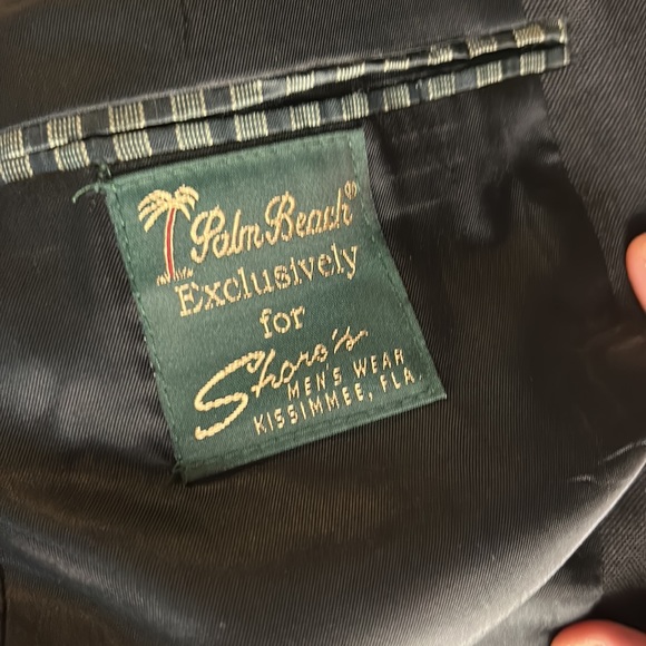 Men’s Palm Beach Black Gold Button Blazer 44R - Picture 7 of 9